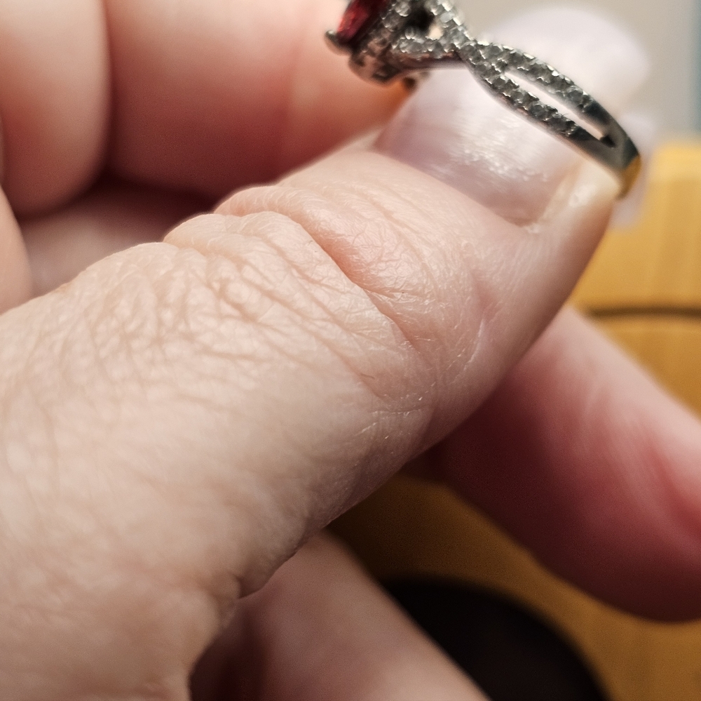 Genuine Ruby Earrings And Genuine Ruby Ring With … - image 6